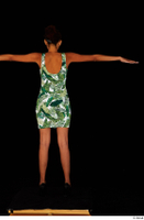 Luna Corazon dressed green patterned dress standing t-pose whole body 0005.jpg